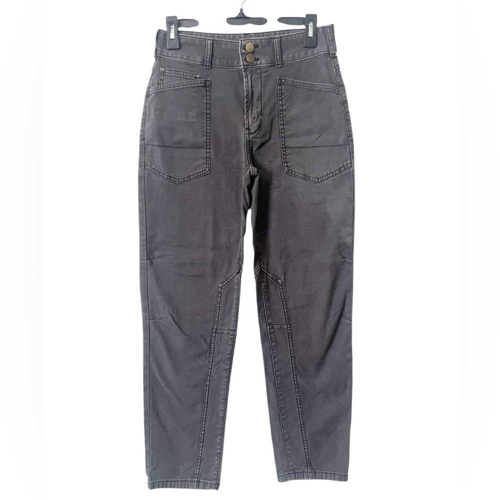 Pilcro Anthropologie The Wanderer Mid Rise Relaxed Leg Gray Wash Jeans Size 2/26